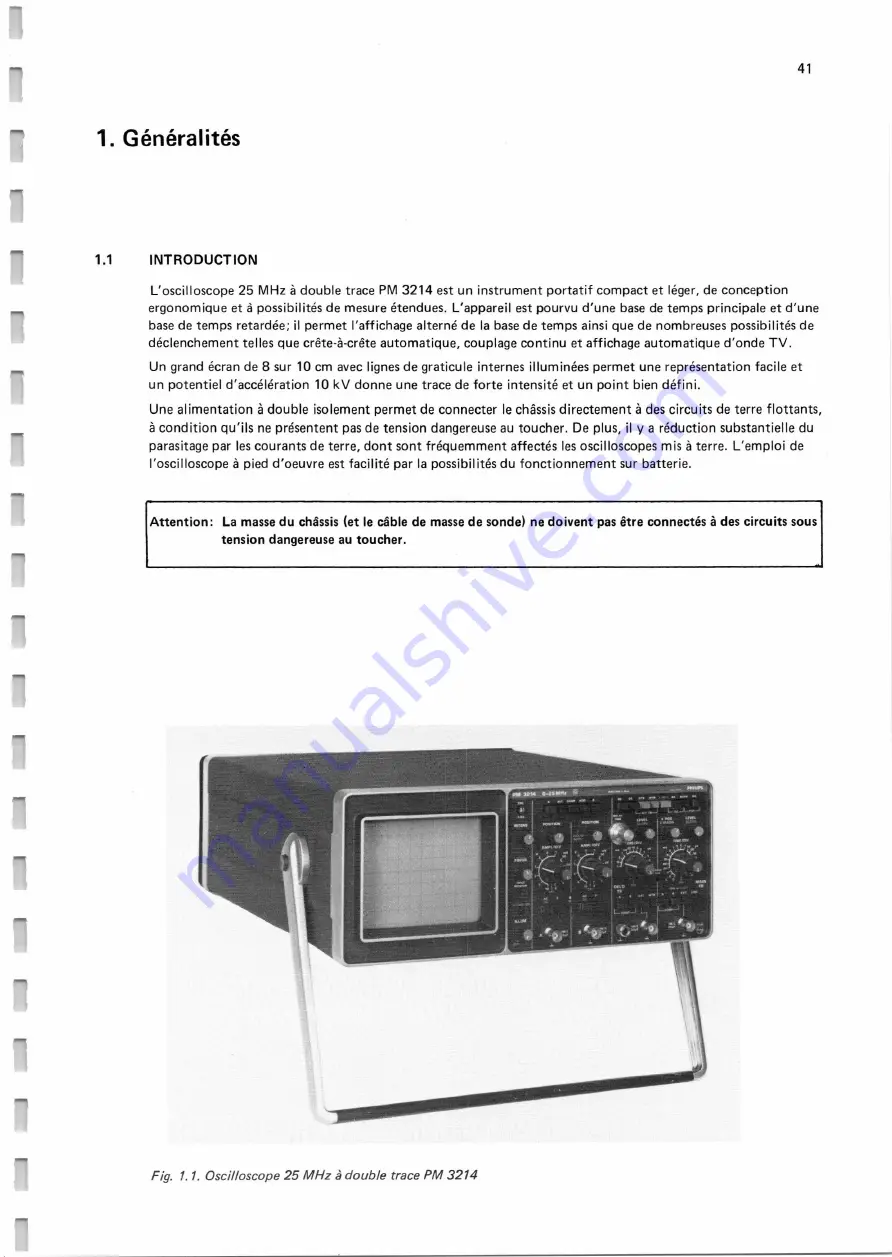 Philips PM 3214 Instruction Manual Download Page 44