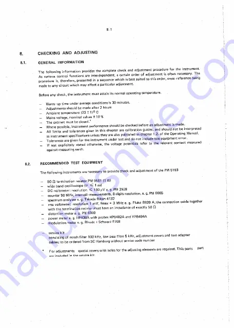 Philips PM 5193 Service Manual Download Page 48