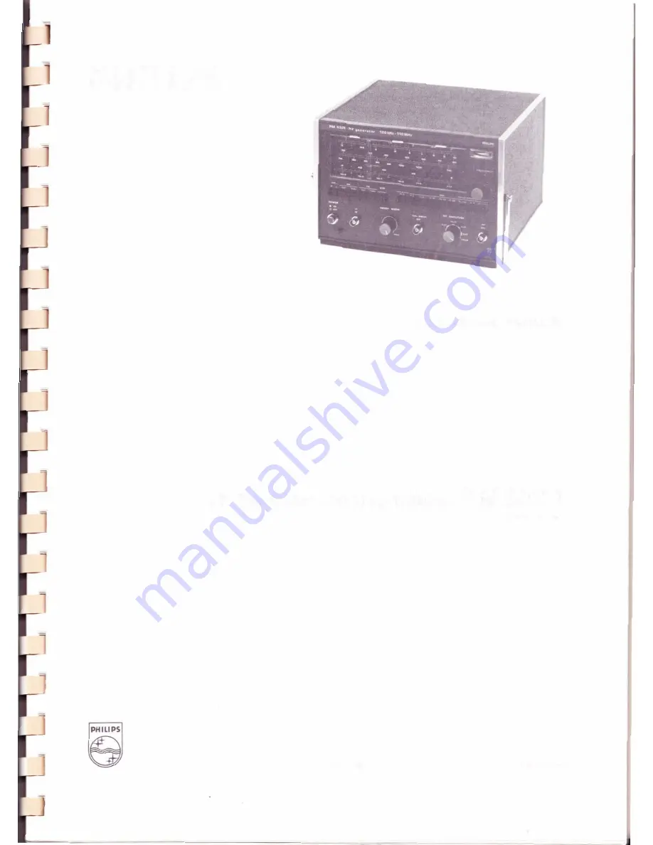 Philips PM5324 Instruction Manual Download Page 2