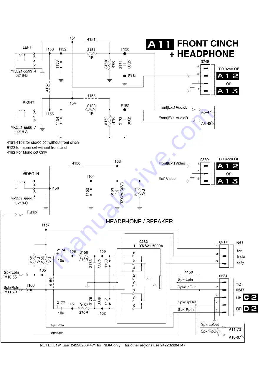 Philips PS1966C122 Technical Service Data Download Page 63