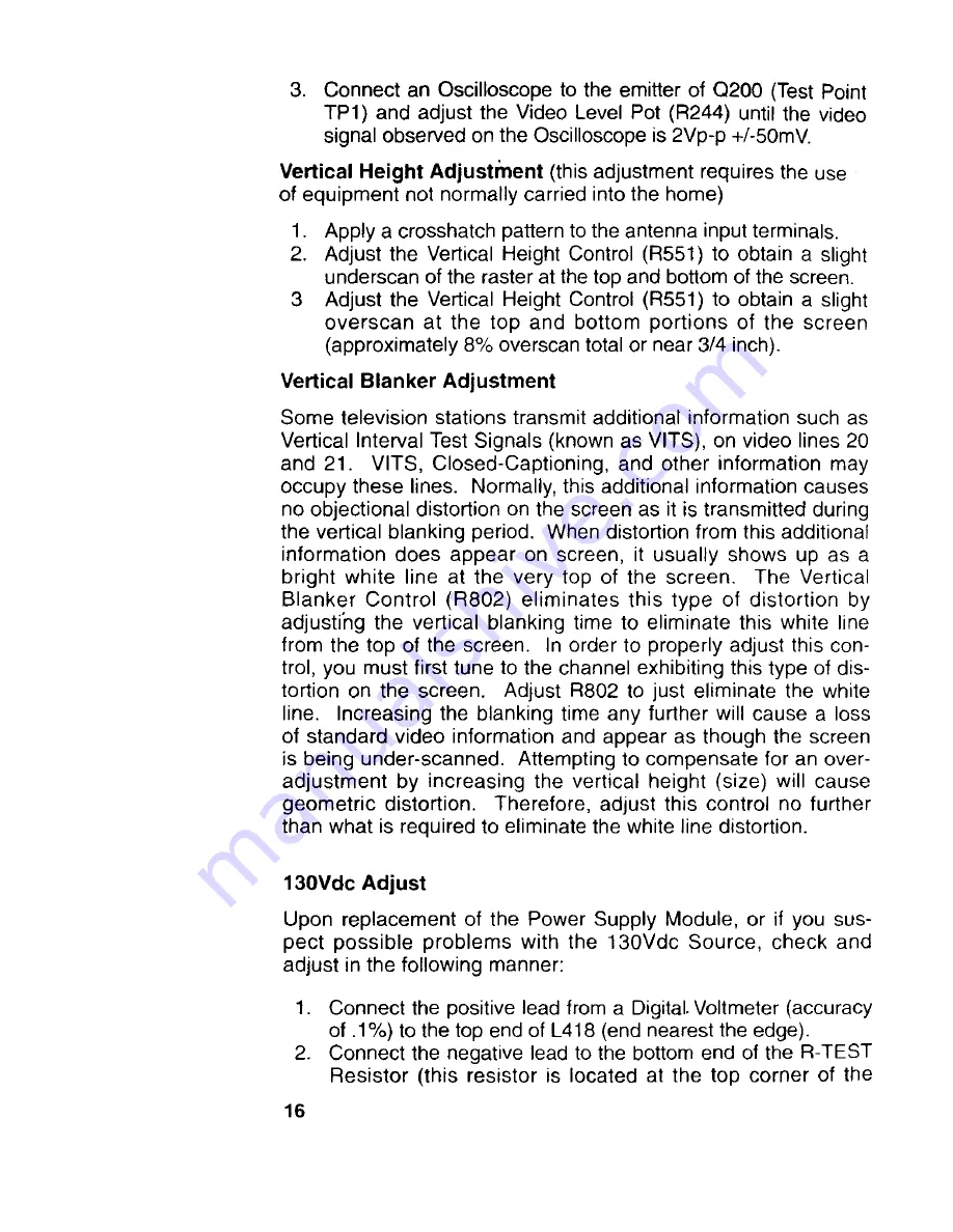 Philips PTV500 series Service Manual Download Page 17