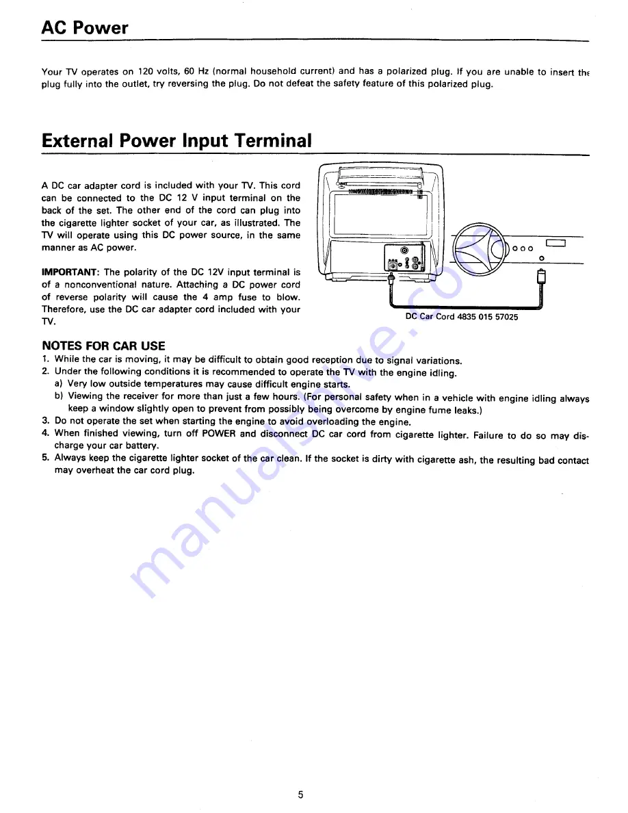 Philips RD0946T Скачать руководство пользователя страница 5