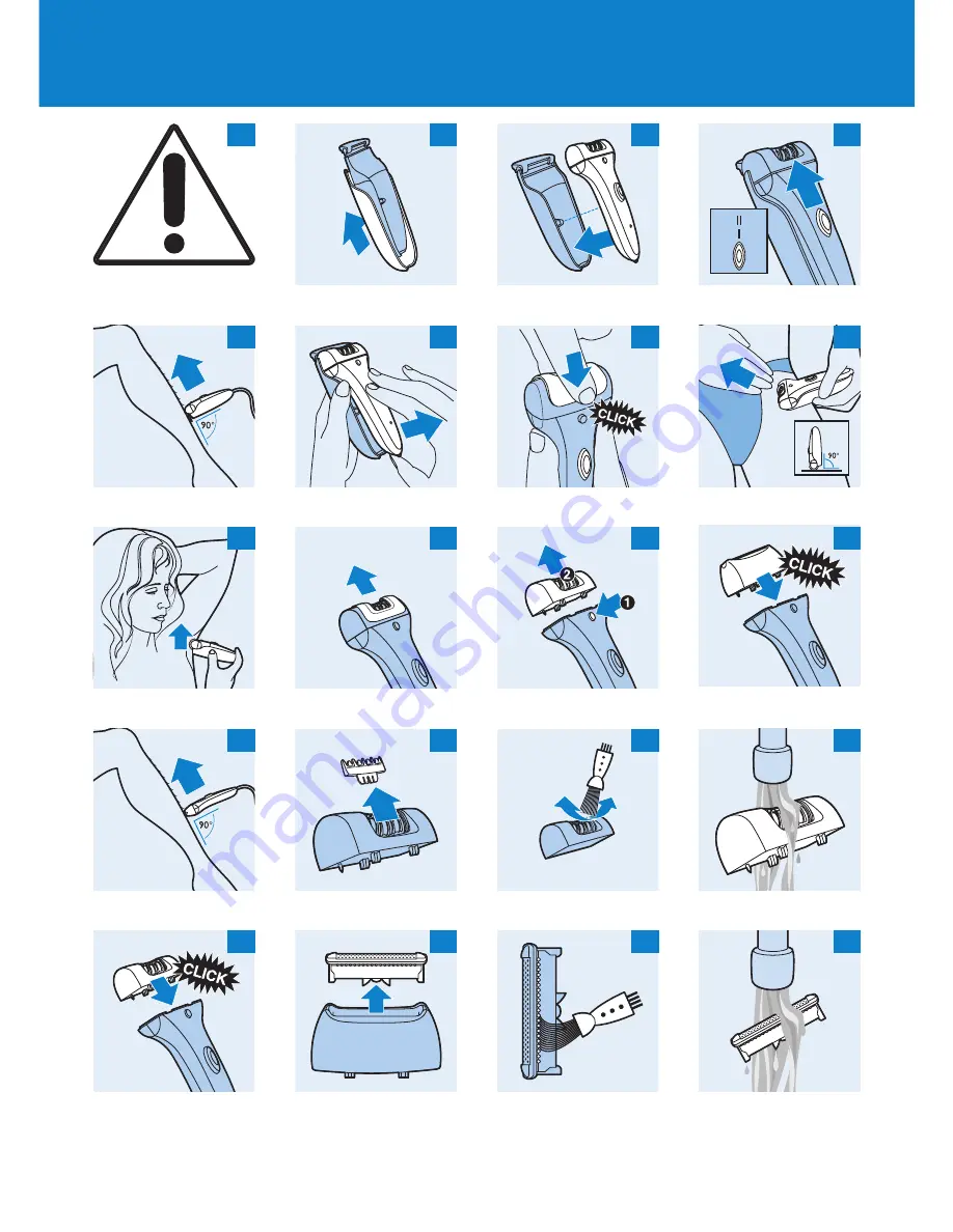 Philips Satinelle Ice Premium HP6517 User Manual Download Page 142