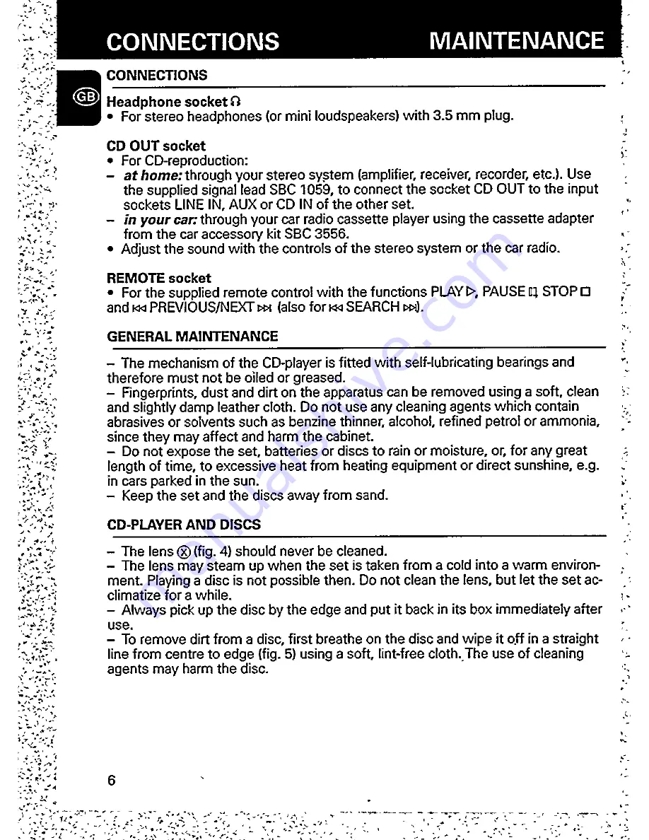 Philips SBC 6608 Instructions For Use Manual Download Page 8