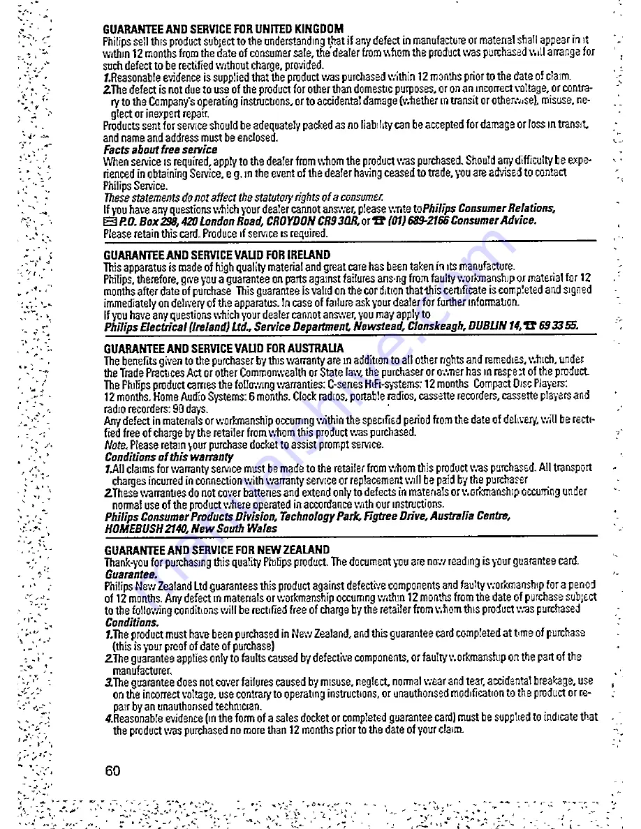 Philips SBC 6608 Instructions For Use Manual Download Page 13