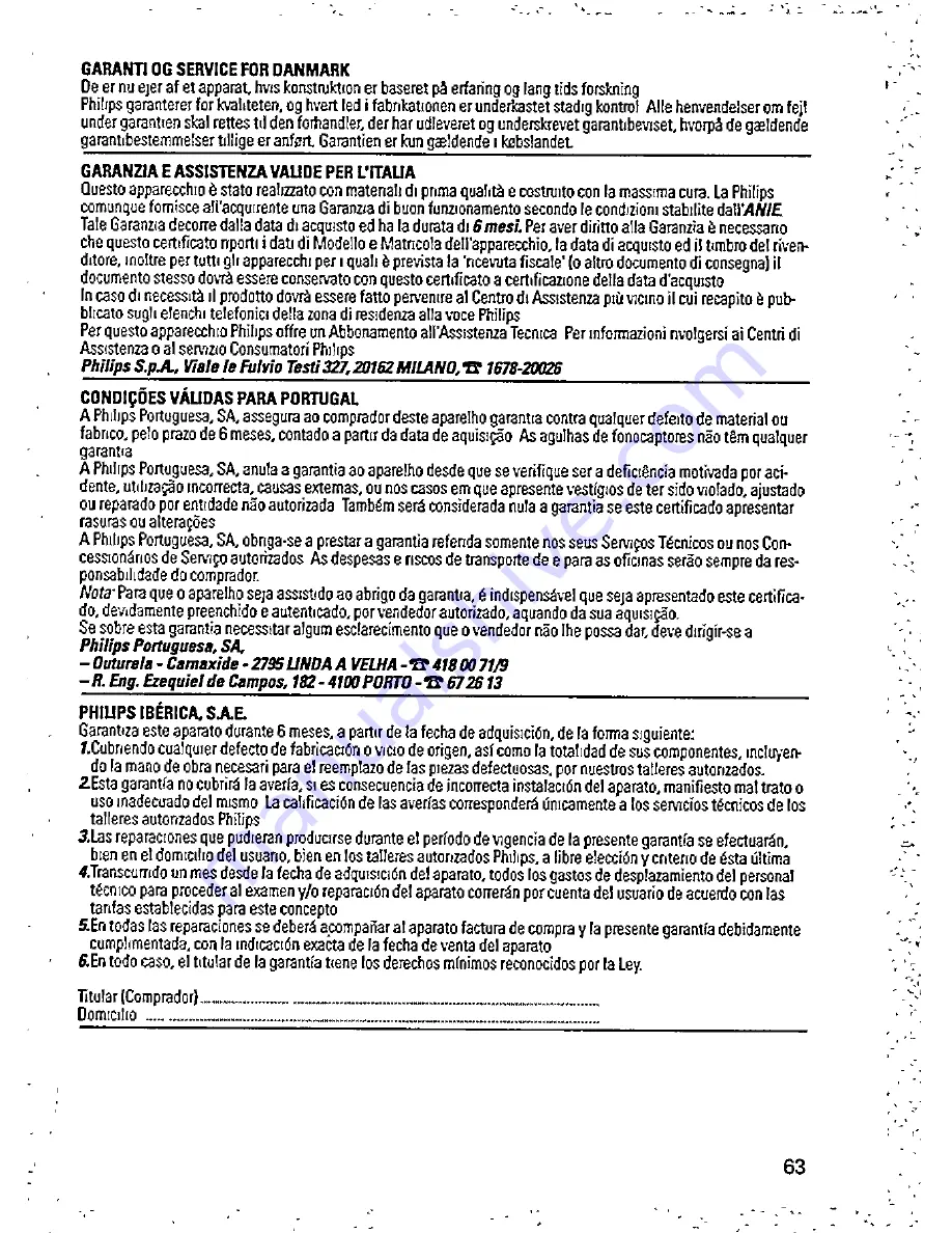 Philips SBC 6608 Instructions For Use Manual Download Page 16