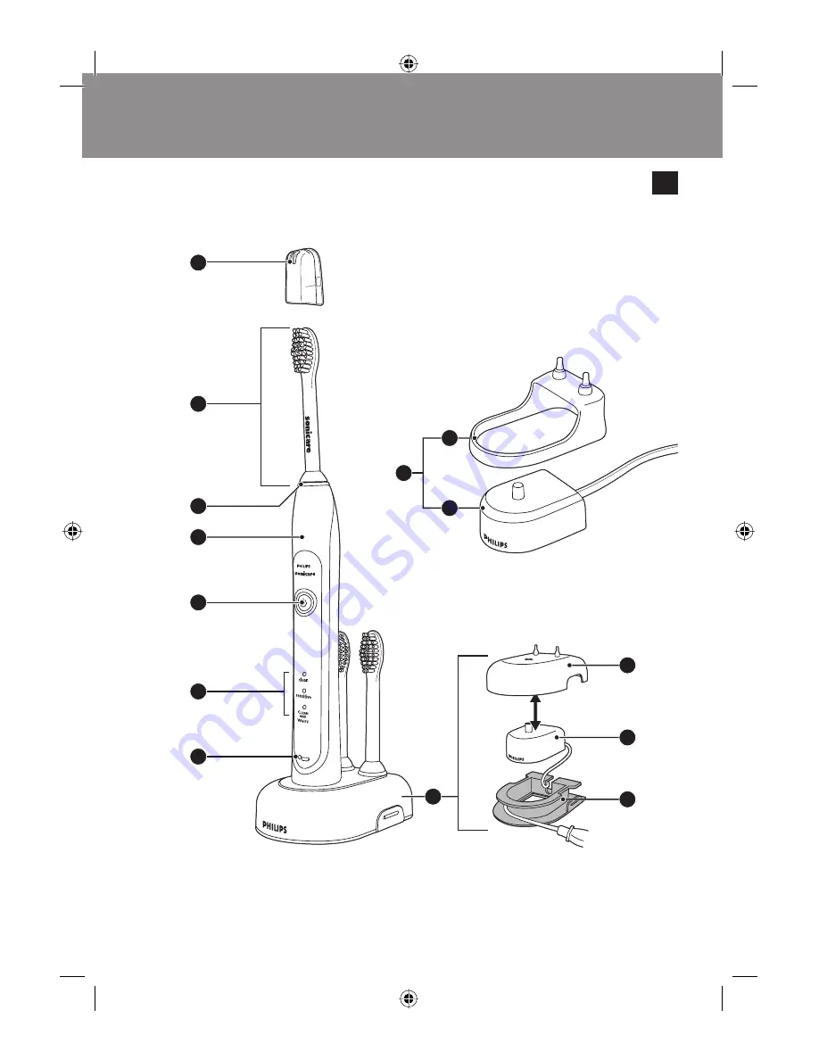 Philips Sonicare HealthyWhite HX6711 Скачать руководство пользователя страница 2