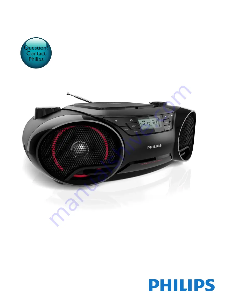 Philips Soundmachine AZ3831 Скачать руководство пользователя страница 1