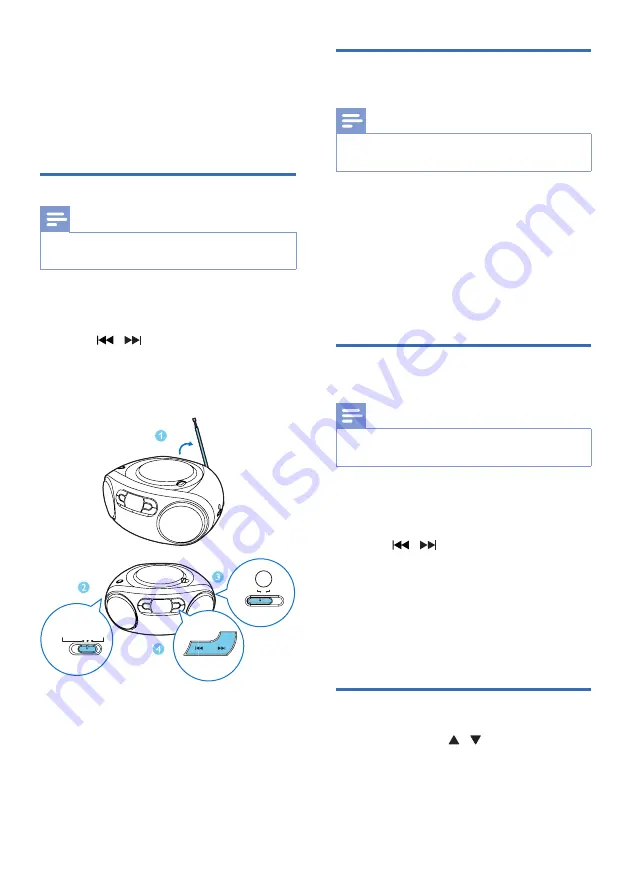 Philips Soundmachine AZB500/79 User Manual Download Page 12