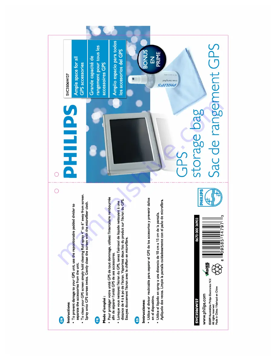 Philips SVC3506W Instructions Download Page 1