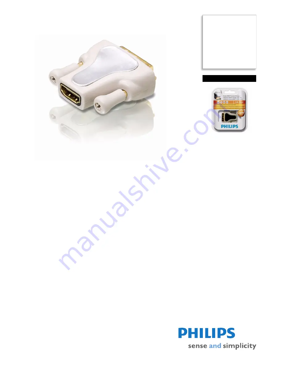 Philips SWV3459W Specifications Download Page 1