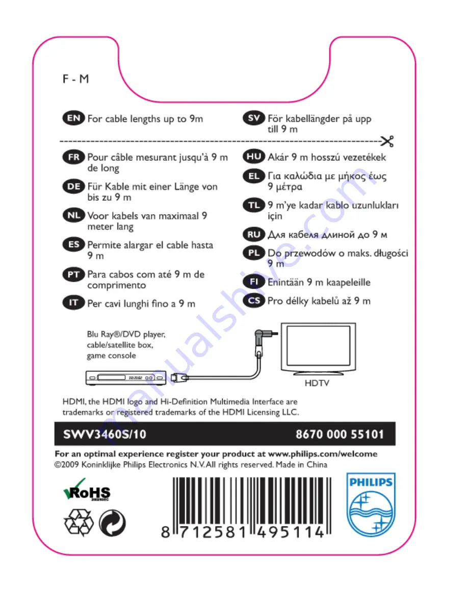 Philips SWV3460S/10 User Manual Download Page 1