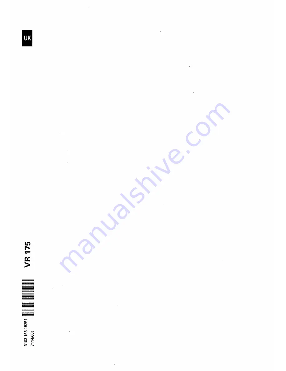 Philips TYPE VR 175 Operating Instructions Manual Download Page 18