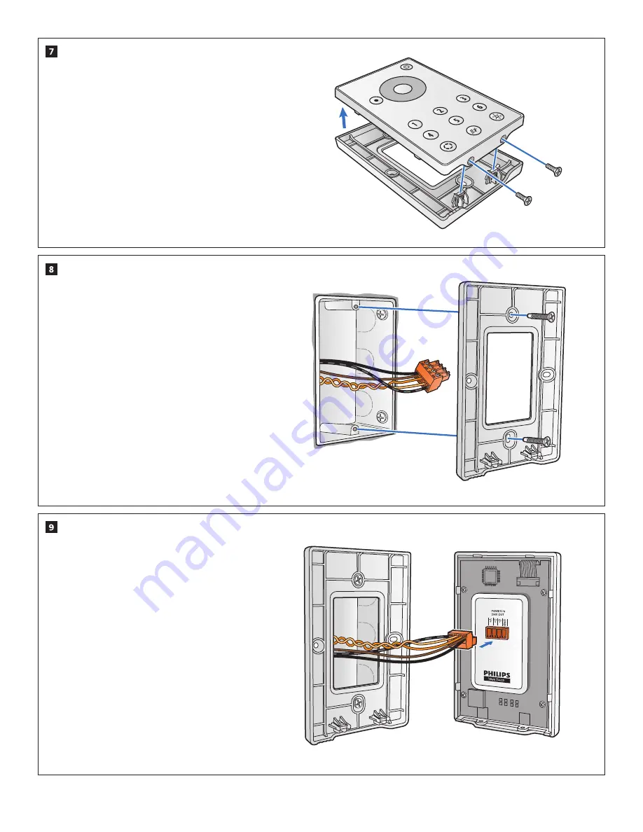 Philips Vaya Touch Controller Installation Instructions Manual Download Page 4