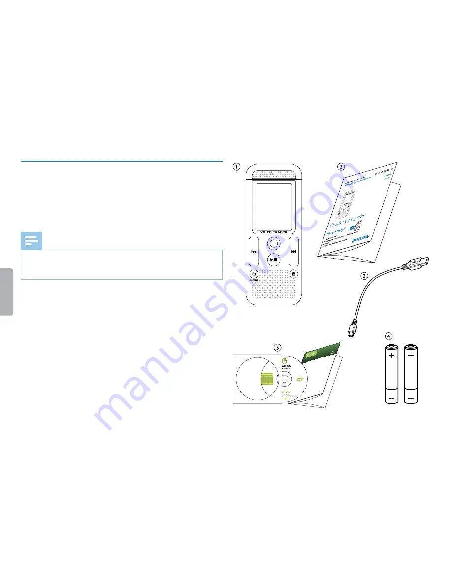 Philips Voice tracer DVT2500 User Manual Download Page 9