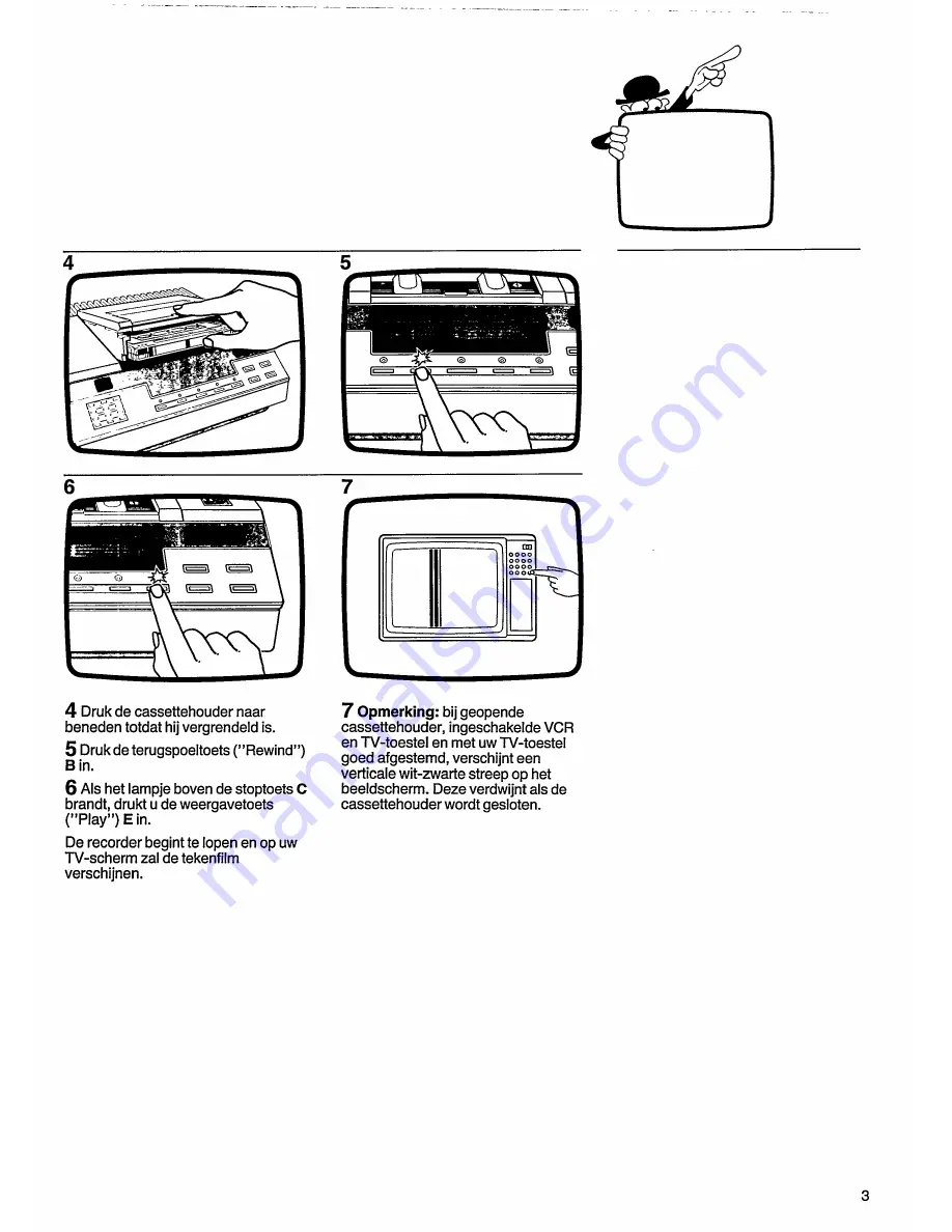 Philips VR 2021 (Dutch) Gebruiksaanwijzing Download Page 5