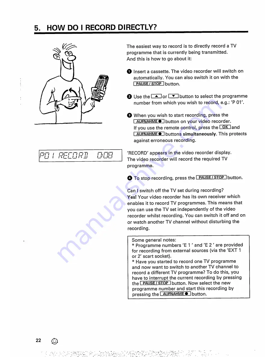 Philips VR 241 Operating Instructions Manual Download Page 24