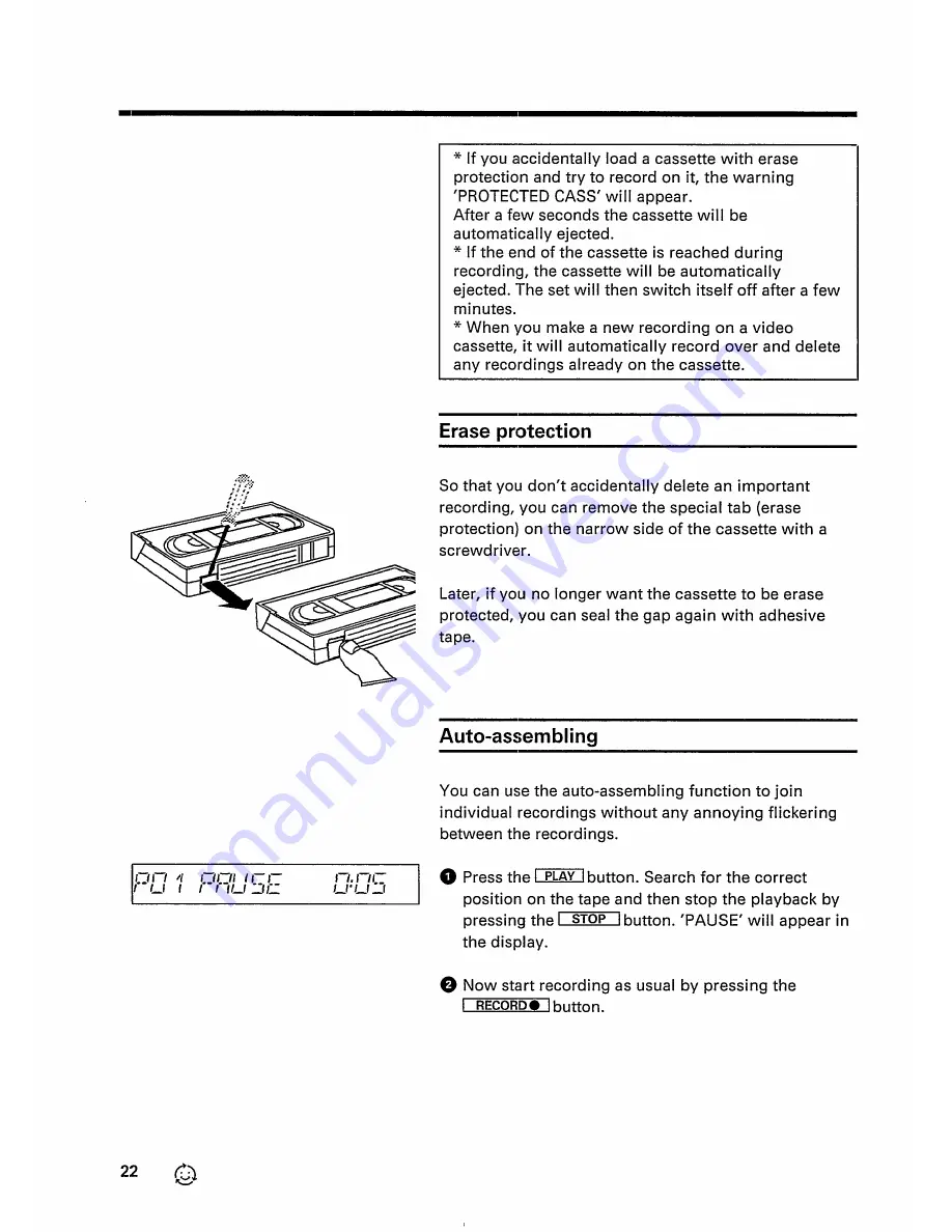 Philips VR 247 Operating Instructions Manual Download Page 24