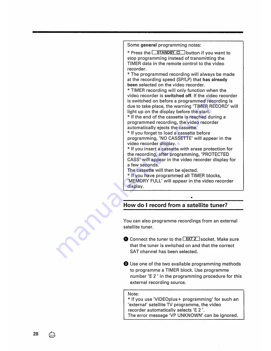 Philips VR 247 Operating Instructions Manual Download Page 30