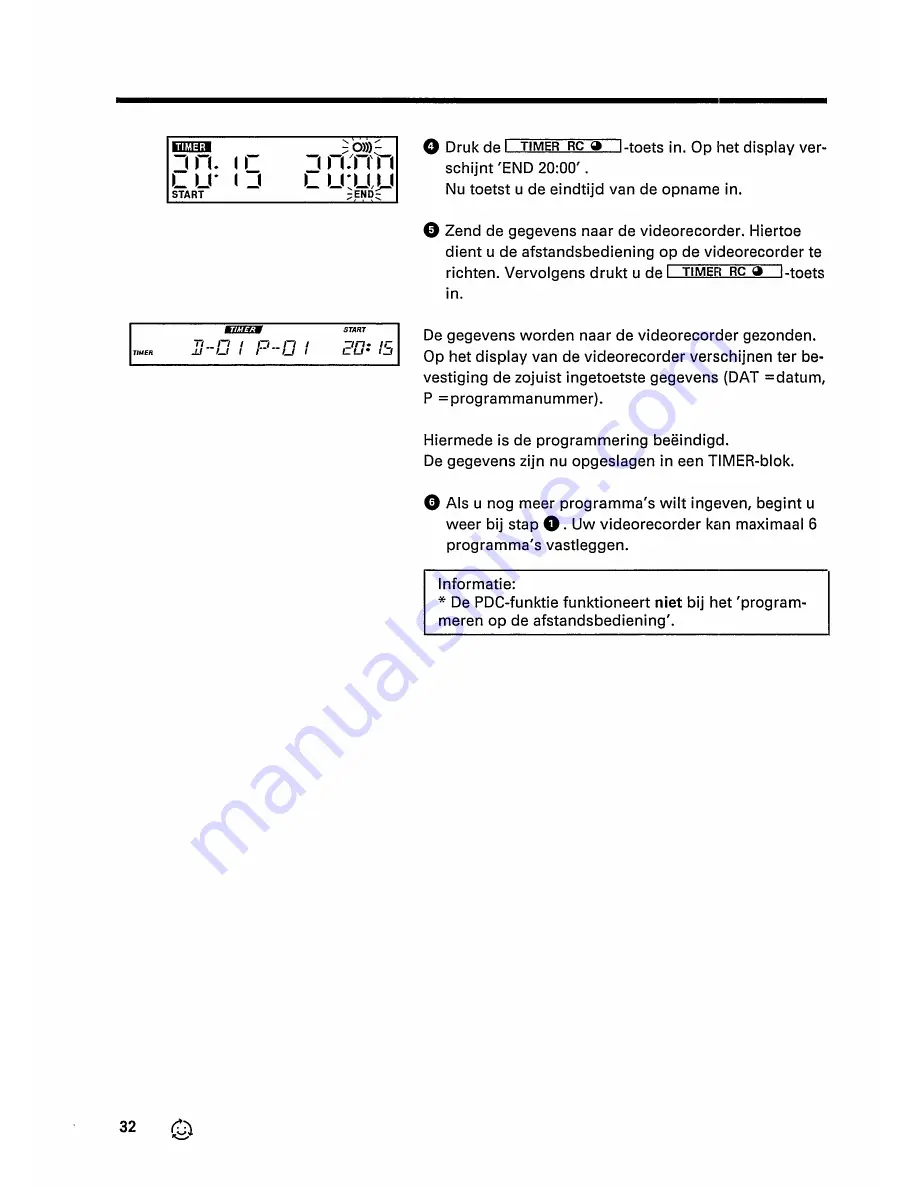 Philips VR 343 (Dutch) Gebruiksaanwijzing Download Page 34