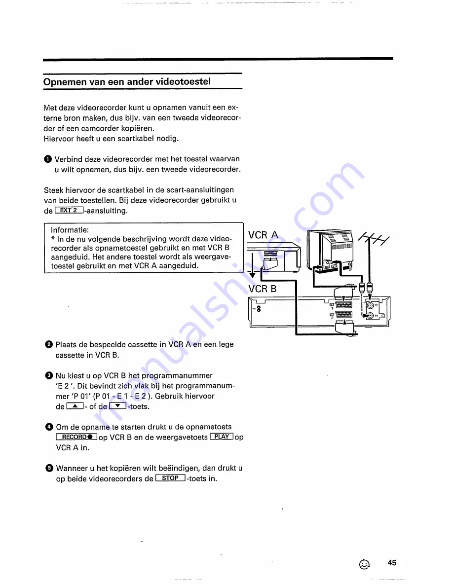 Philips VR 343 (Dutch) Gebruiksaanwijzing Download Page 47