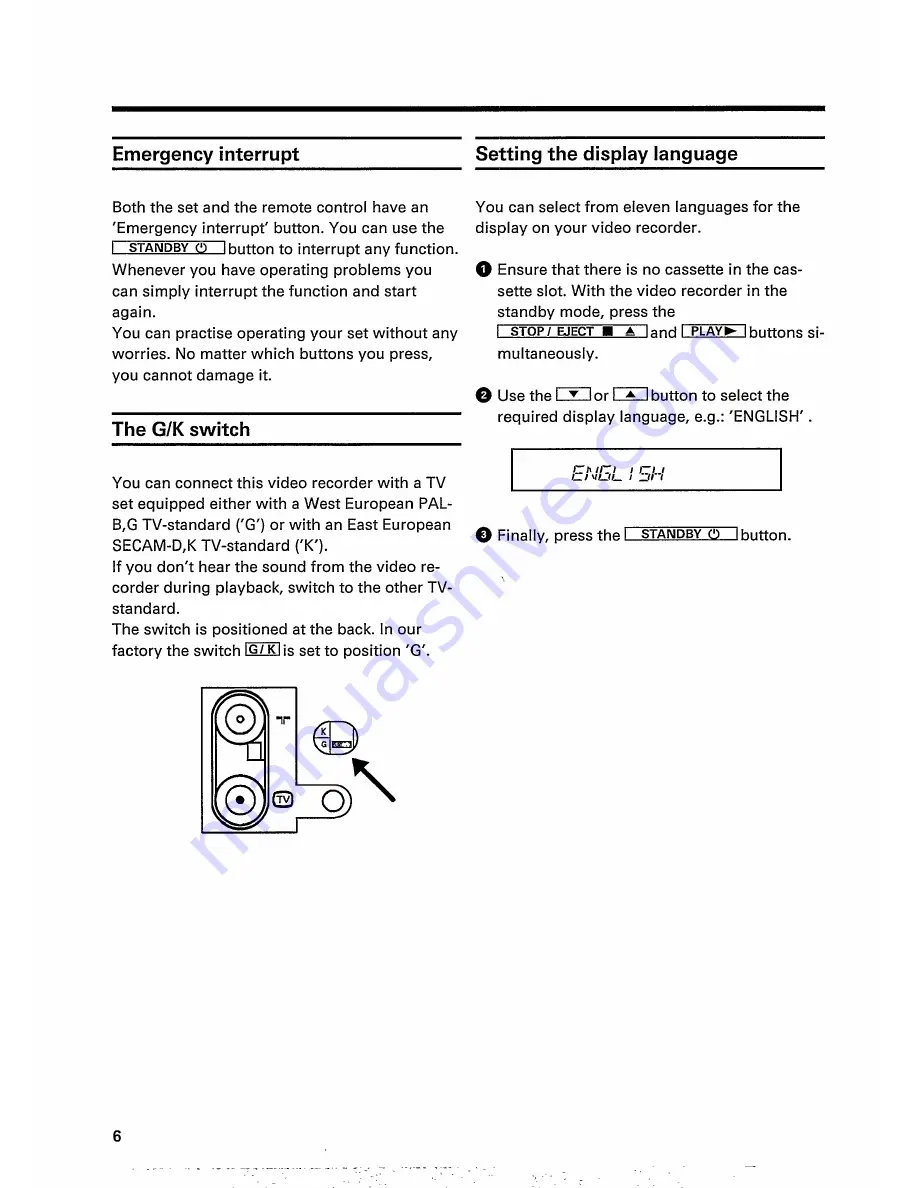 Philips VR 451 Operating Instructions Manual Download Page 8