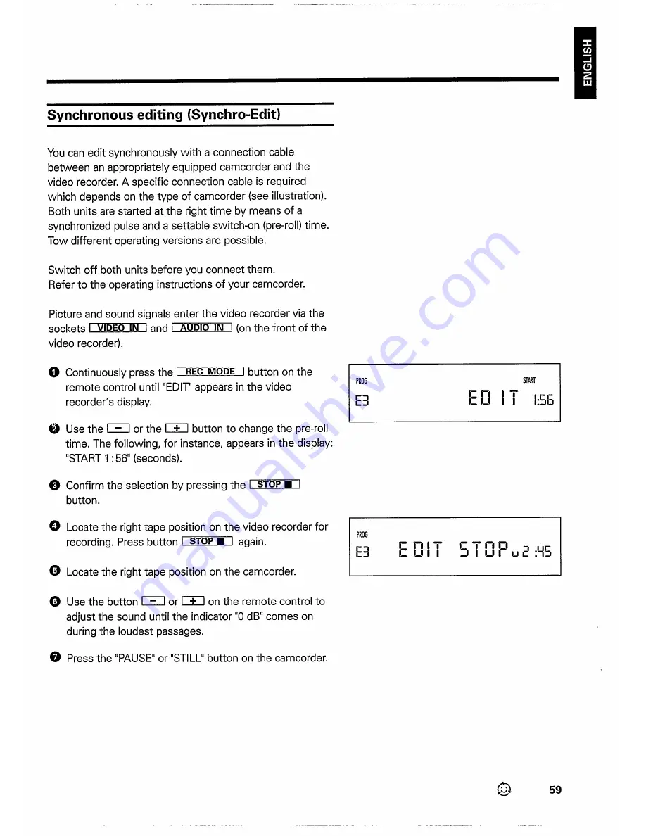 Philips VR 737 Operating Manual Download Page 61