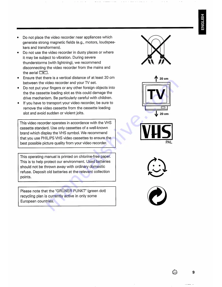 Philips VR 833 Operating Manual Download Page 11