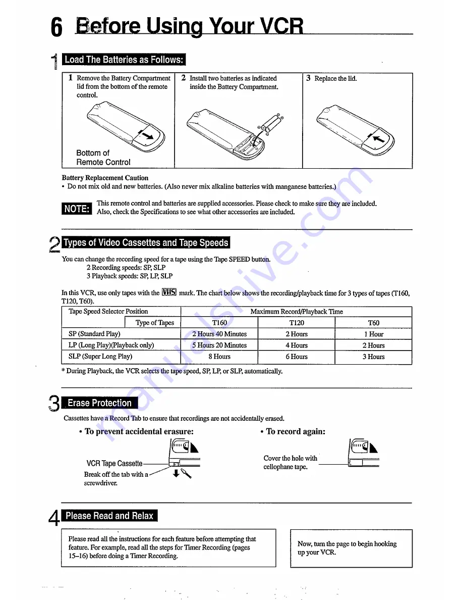 Philips VR355/50 User Manual Download Page 6