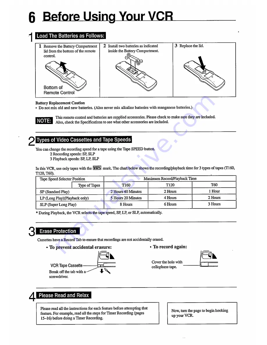 Philips VR455/50 User Manual Download Page 6