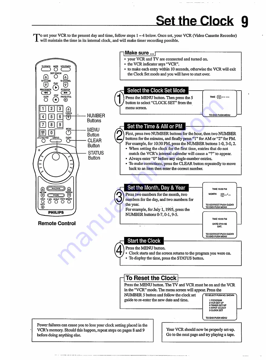 Philips VR455/50 User Manual Download Page 9