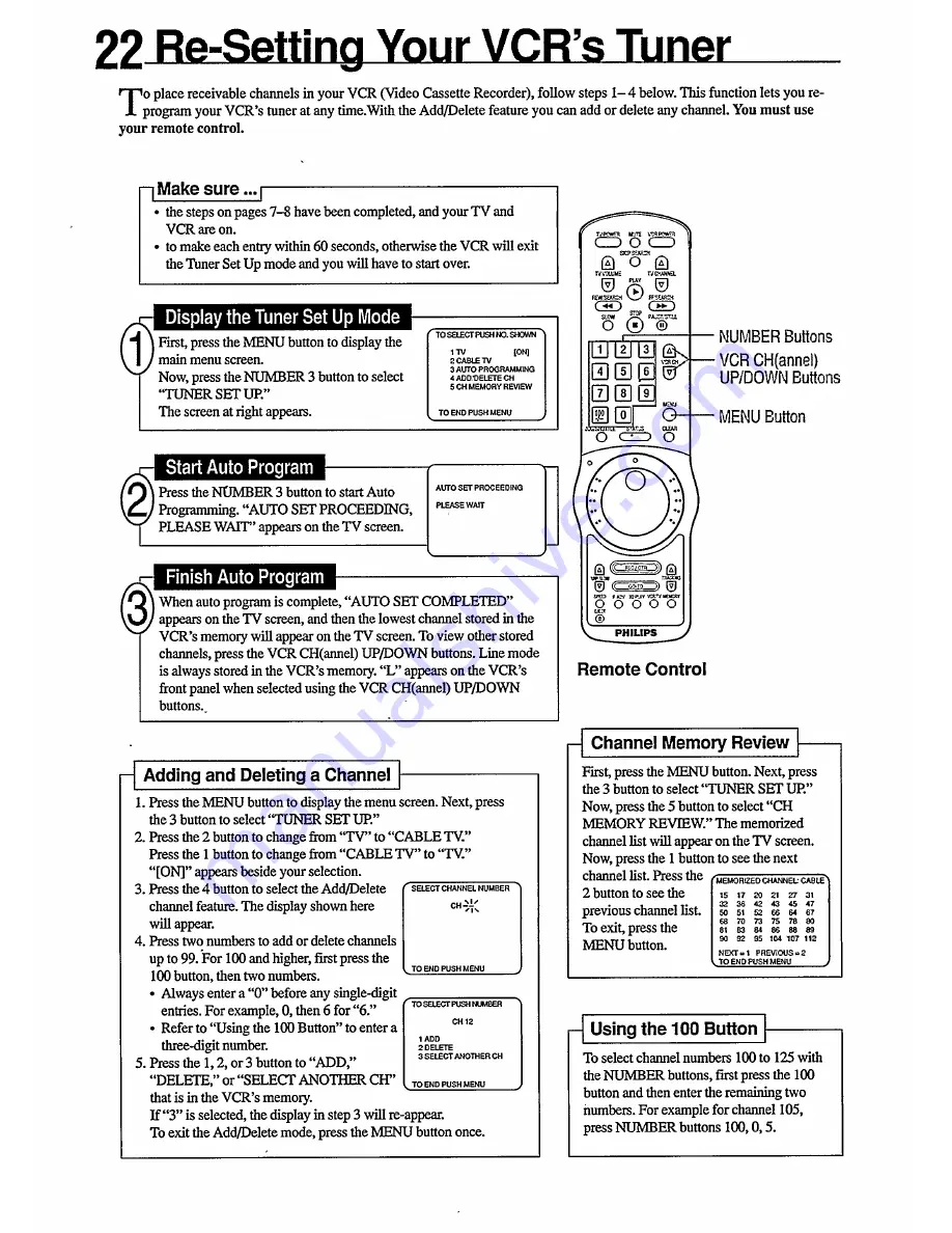 Philips VR455/50 User Manual Download Page 22