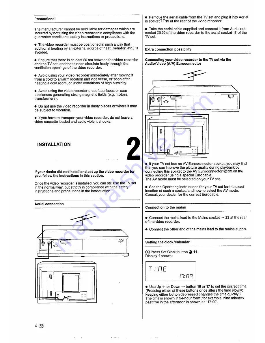 Philips VR6180 Operating Instructions Manual Download Page 8