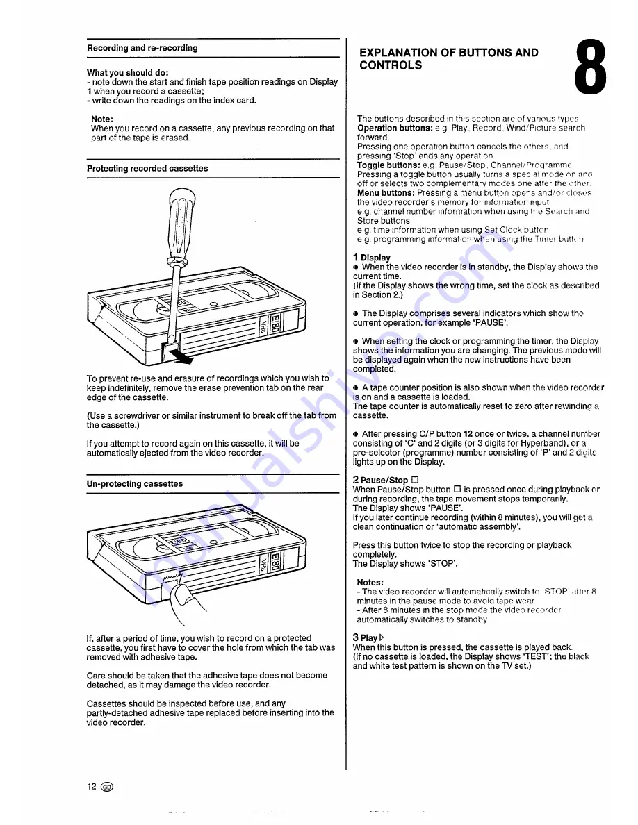 Philips VR6180 Operating Instructions Manual Download Page 16