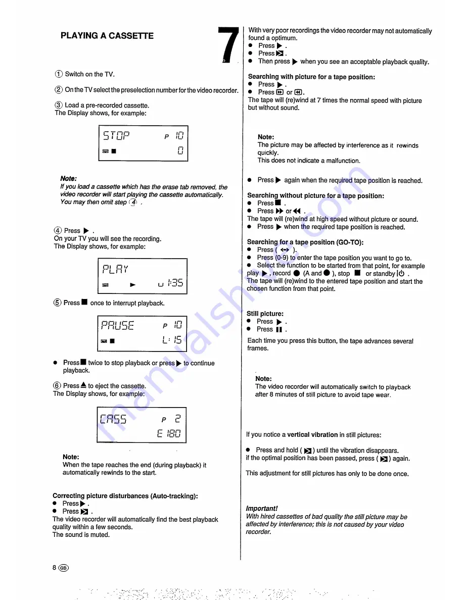 Philips VR6293 Operating Instructions Manual Download Page 12