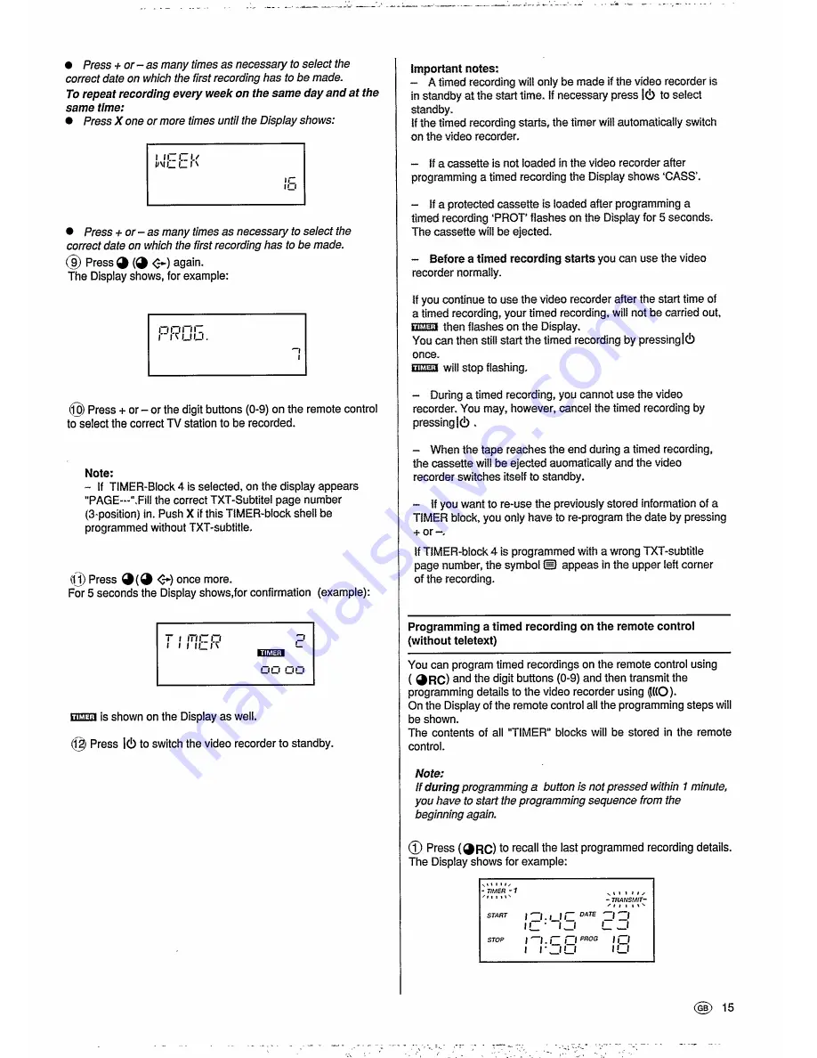 Philips VR6293 Operating Instructions Manual Download Page 19