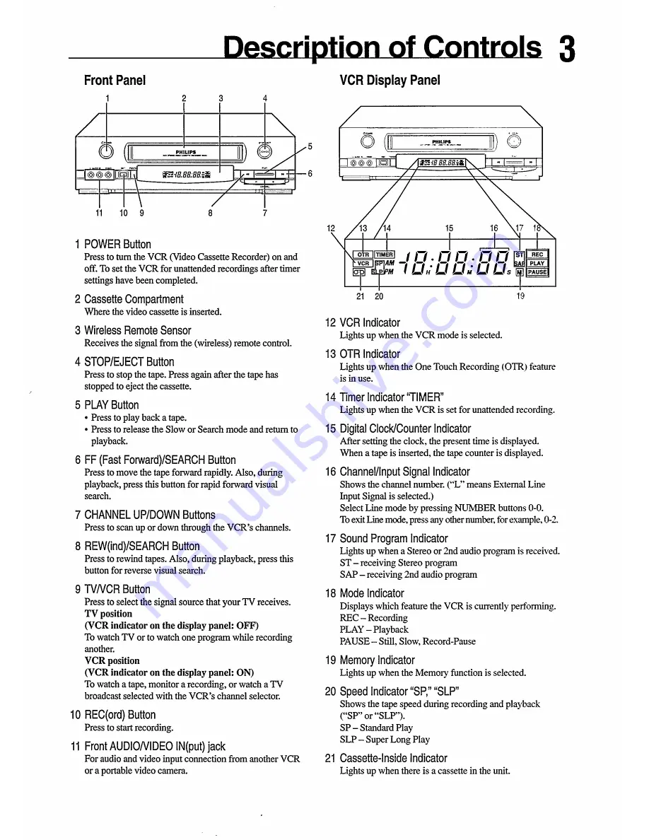 Philips VR654/50 Скачать руководство пользователя страница 3