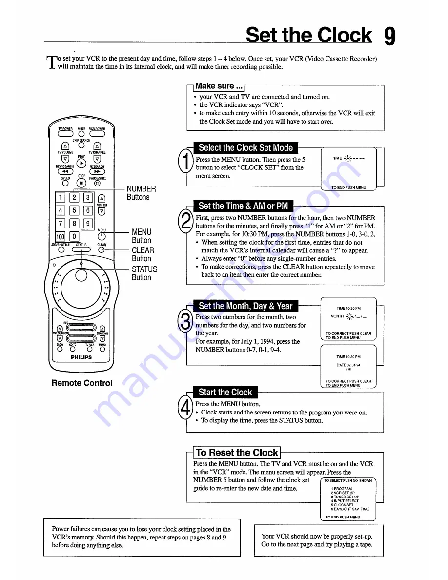 Philips VR654/50 Скачать руководство пользователя страница 9