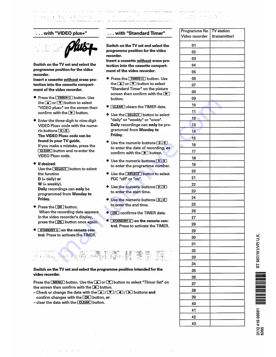 Philips VR778/05 Operating Manual Download Page 4