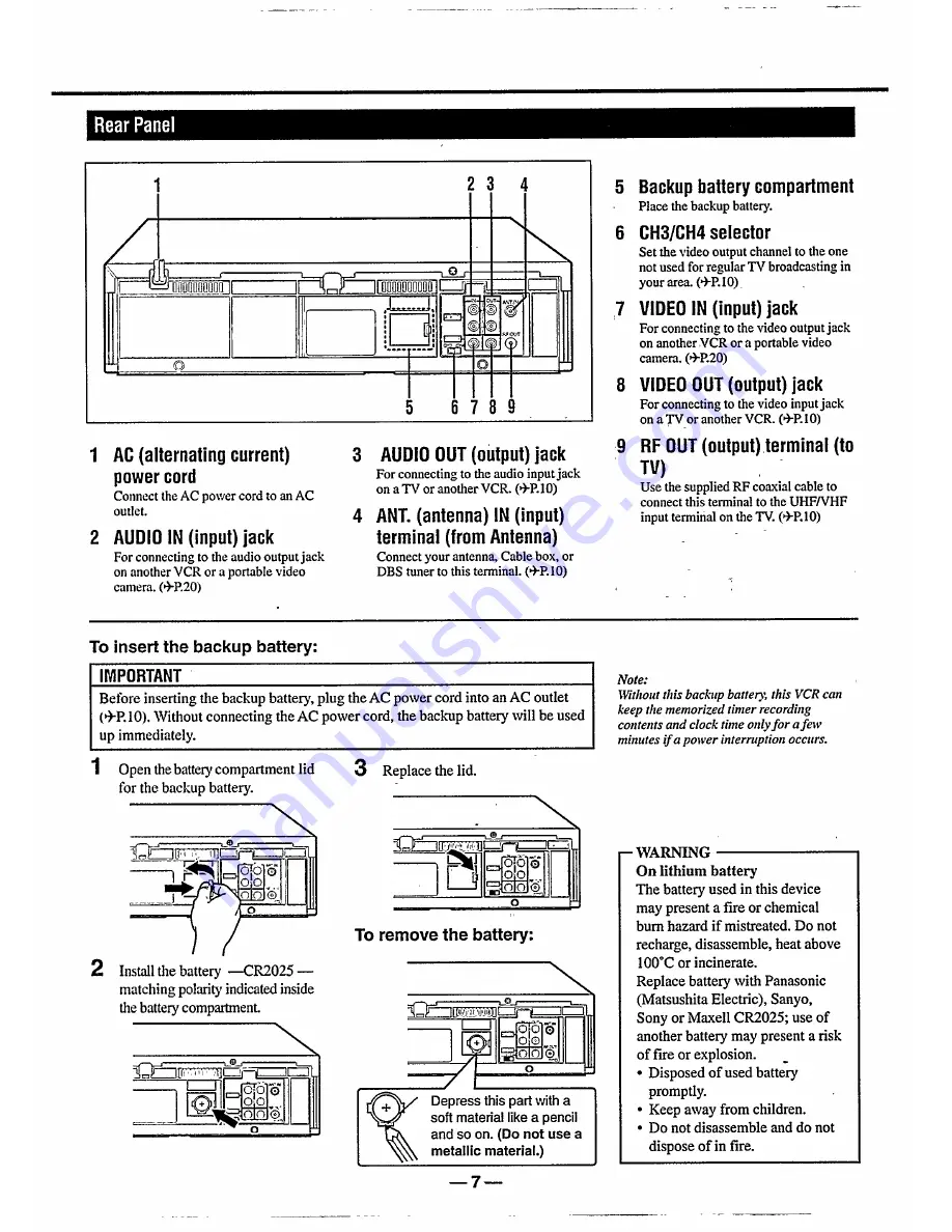 Philips VR788/50 Instructions For Use Manual Download Page 7