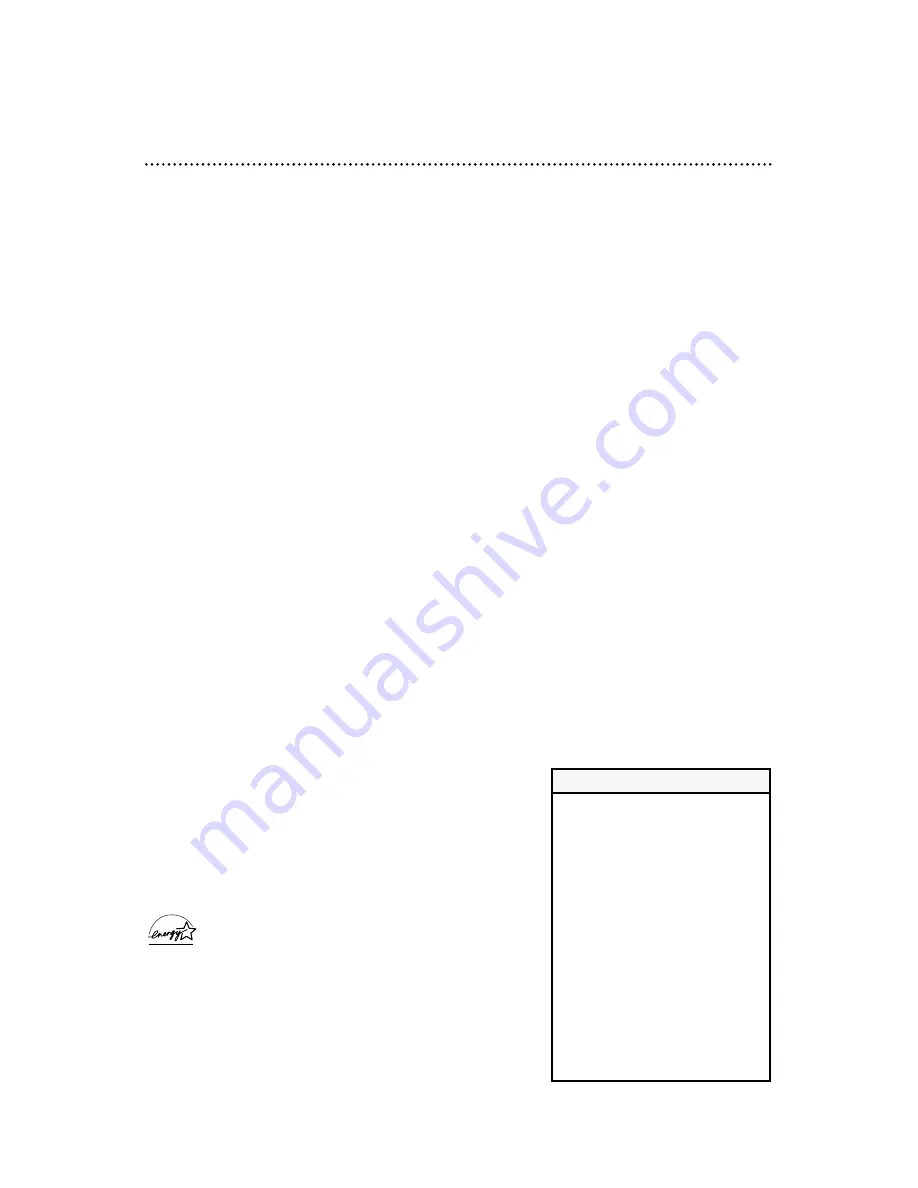 Philips VRA471AT Owner'S Manual Download Page 3