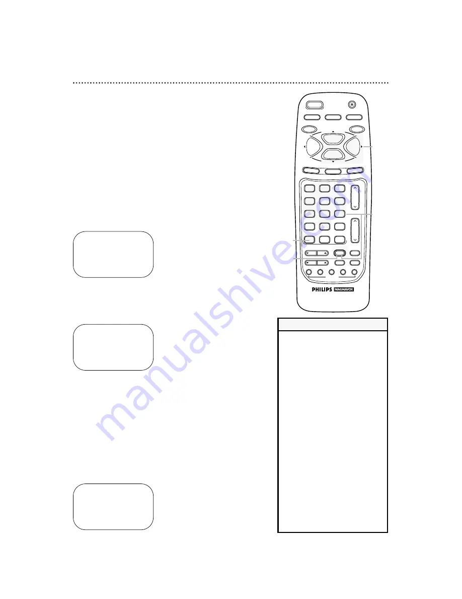 Philips VRA471AT Owner'S Manual Download Page 40