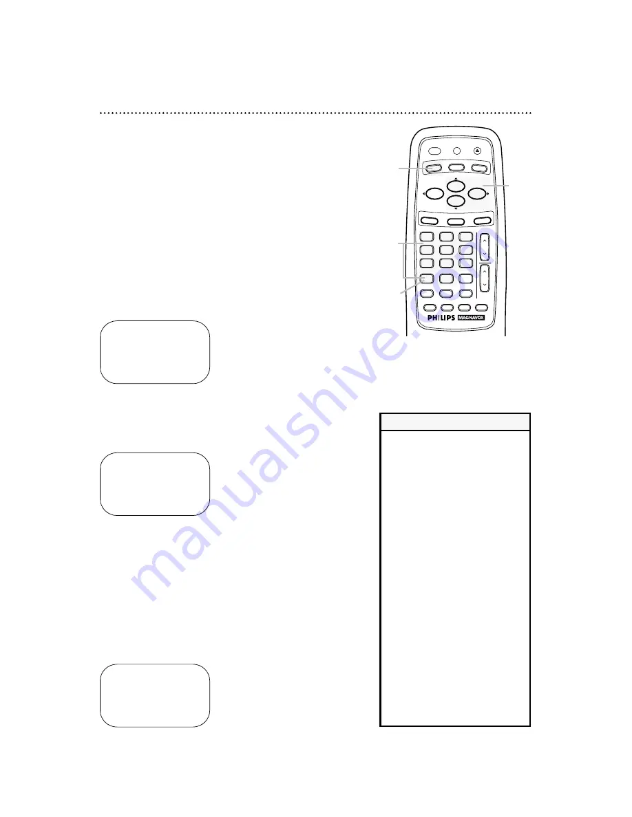 Philips VRA633AT Owner'S Manual Download Page 40