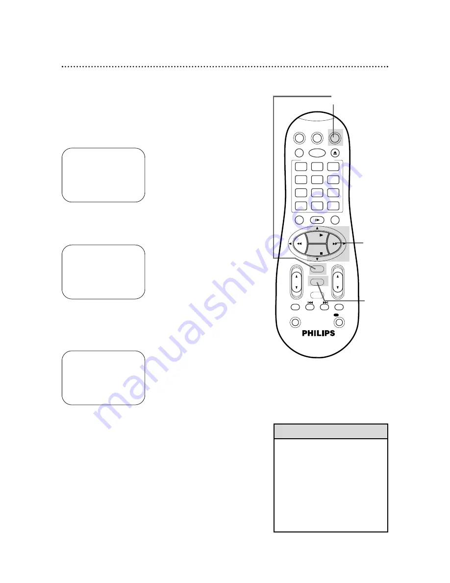 Philips VRA641AT Owner'S Manual Download Page 46