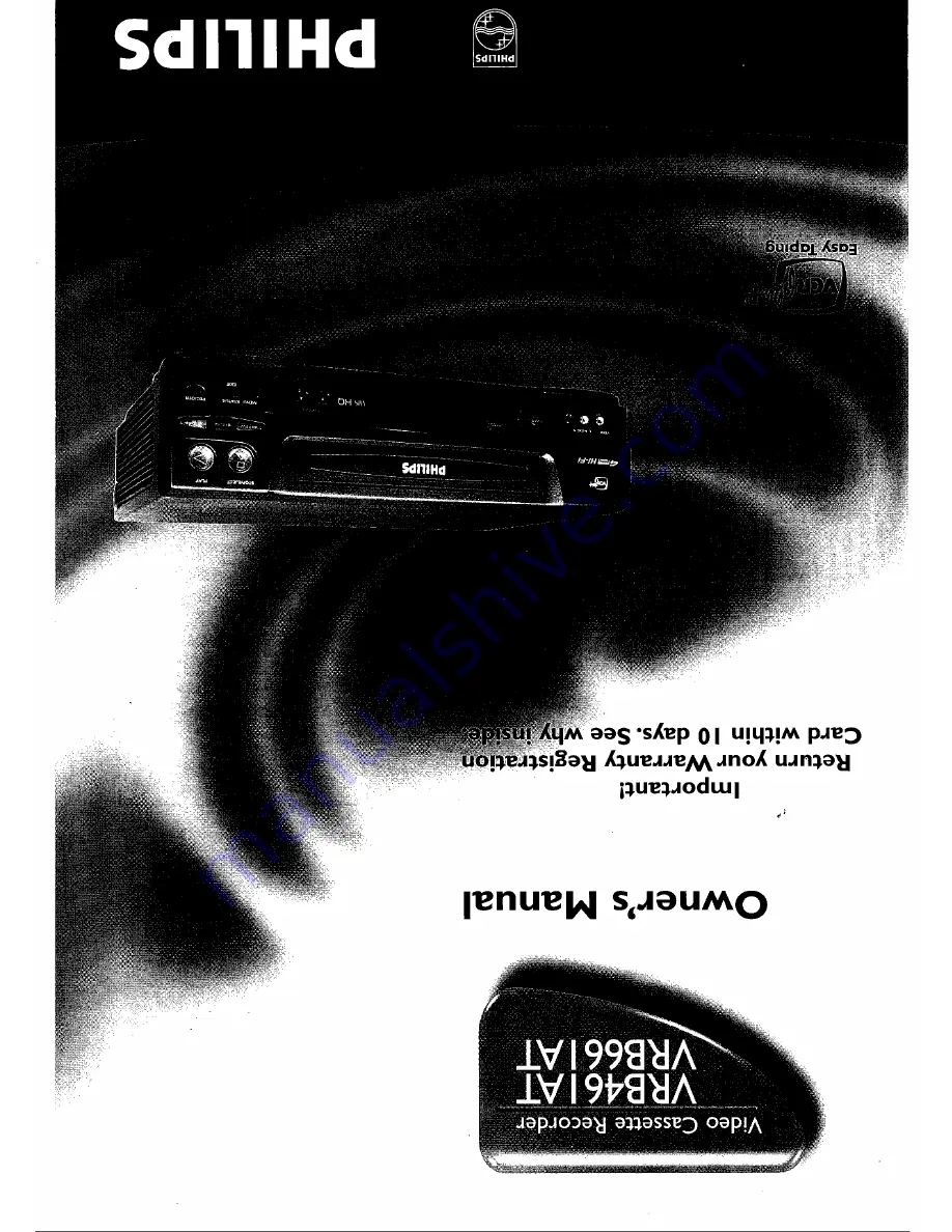 Philips VRB461AT Owner'S Manual Download Page 1