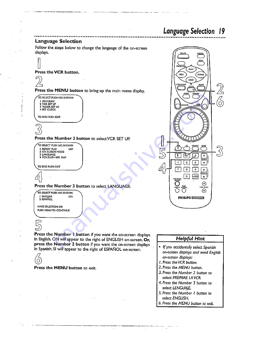 Philips VRX344AT Owner'S Manual Download Page 19