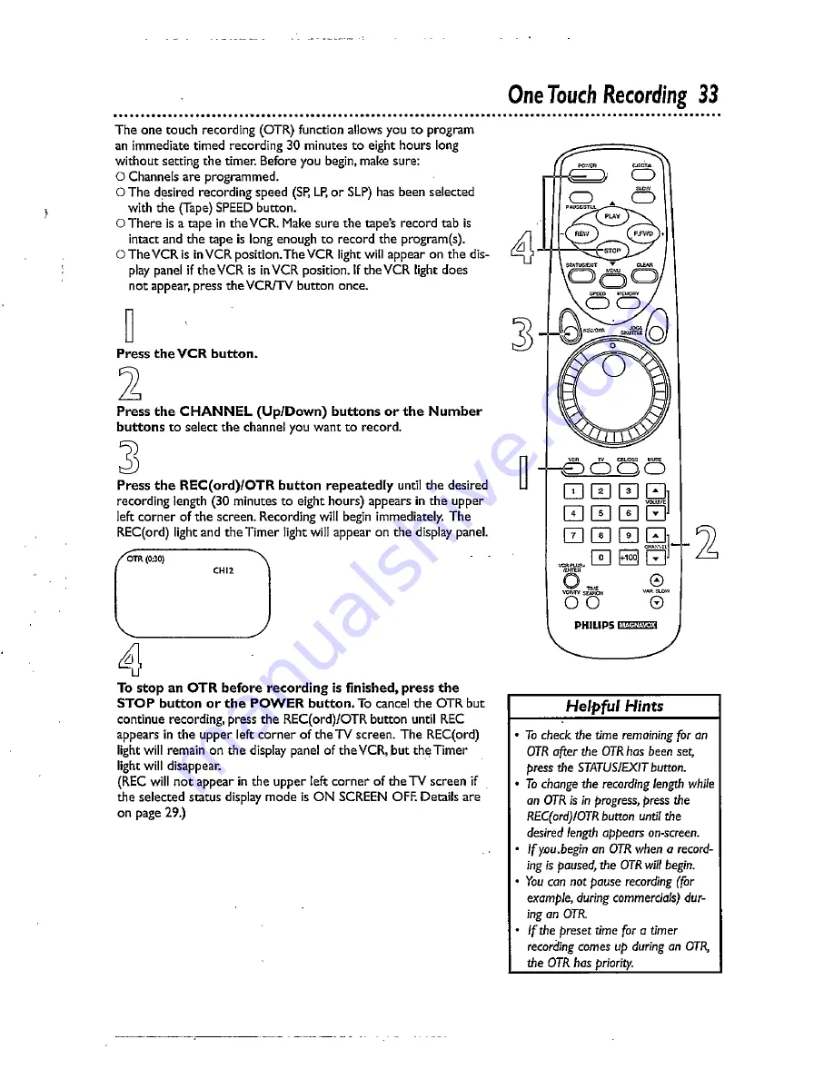 Philips VRX344AT Скачать руководство пользователя страница 33