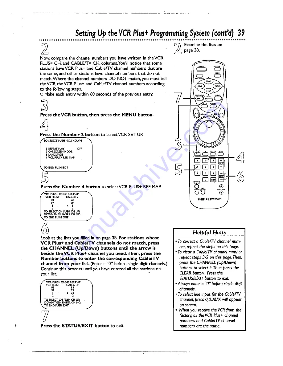 Philips VRX344AT Скачать руководство пользователя страница 39