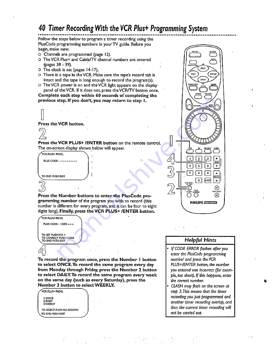 Philips VRX344AT Скачать руководство пользователя страница 40