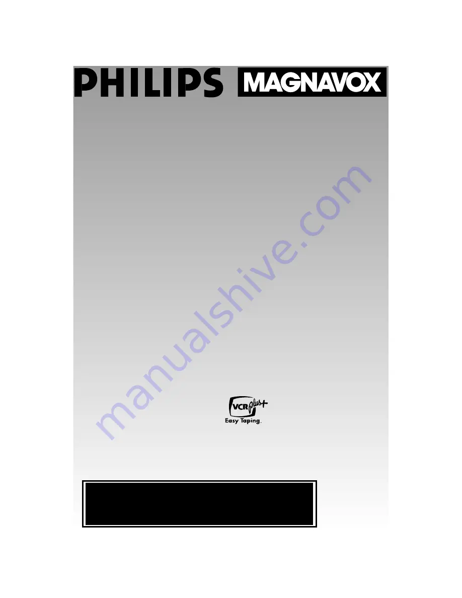 Philips VRX362AT Owner'S Manual Download Page 1